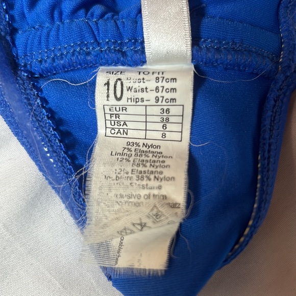 SeaFolly Everything but Water Bright Blue Multi-Way Bikini Top - Picture 5 of 5